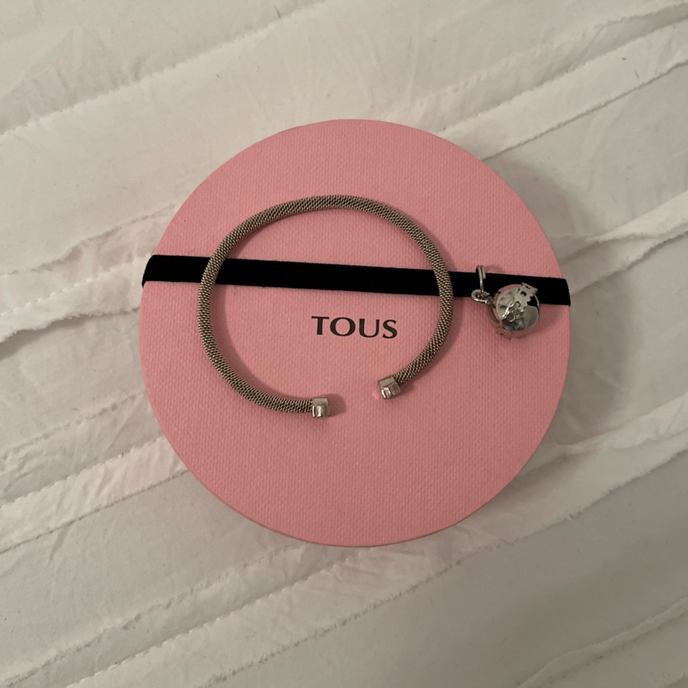 Tous Mesh Silver Bangle